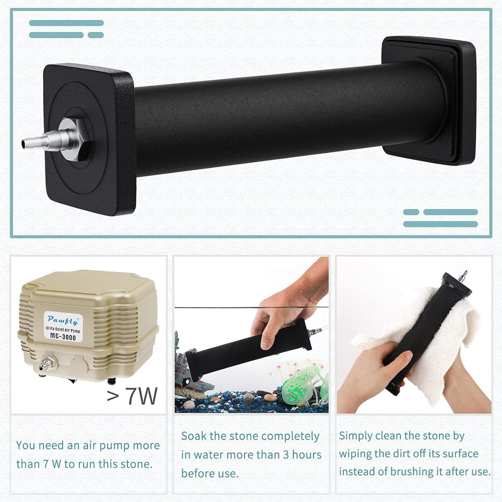 Buy now Pawfly Aquarium 8 Inch Air Stone Cylinder for Larger Pump Bubble Diffuser for Outdoor Pond Garden Circulation System and Large Fish Tanks at indiglob india