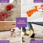 FOLEX Instant Carpet Spot Remover Carpet Cleaner - 32 oz - Removes Pet Accidents, Grease, Red Wine and More