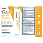 Buy now CeraVe Hydrating Mineral Sunscreen SPF 30 with Sheer Tint, Tinted Mineral Sunscreen with Zinc Oxide & Titanium Dioxide, Blends Seamlessly For Healthy Glow, Deep, 1.7 Oz at indiglob india