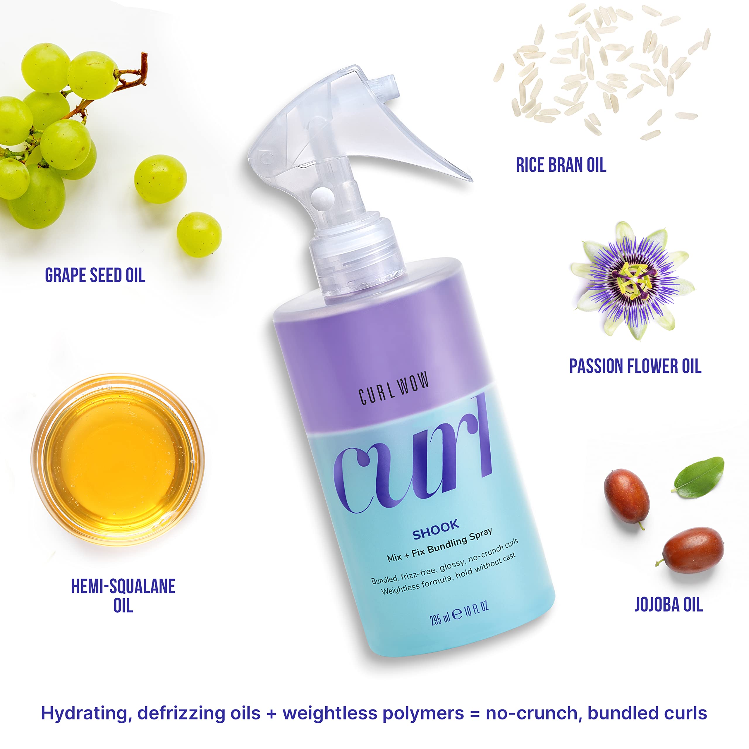 Buy now COLOR WOW Curl Wow Shook Mix + Fix Bundling Spray â€“ Shake-to-activate spray combines powerful hydrators + crunch-free polymers for perfectly defined, glossy, frizz-free curls at indiglob india