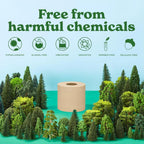 Caboo Tree Free Toilet Paper, Unbleached, Plastic Free, 12 Rolls