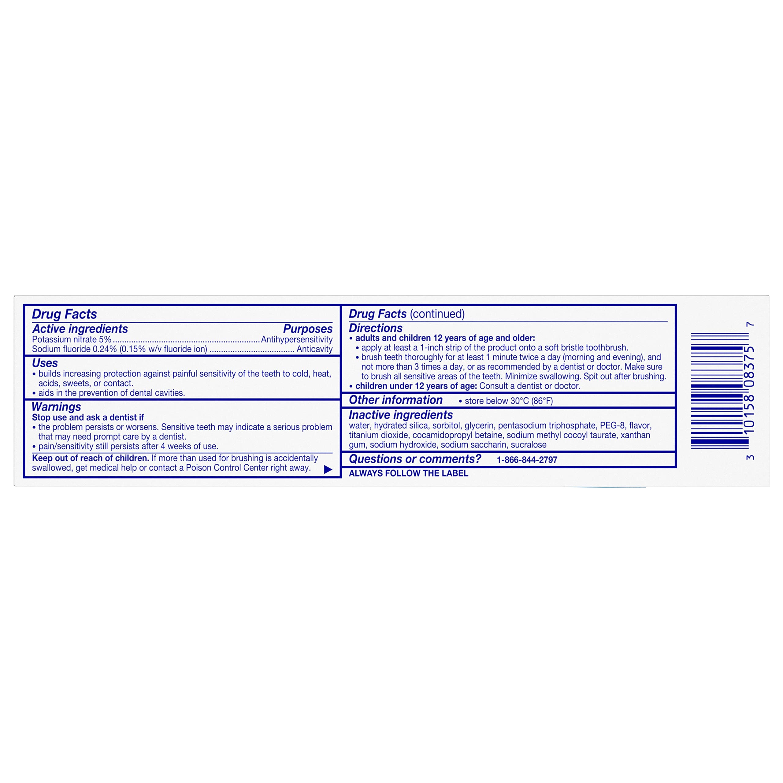 Buy now Sensodyne Toothpaste Mint, 4 Oz, Pack of 4 at indiglob india