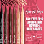Buy now NYX PROFESSIONAL MAKEUP Epic Ink Liner, Waterproof Liquid Eyeliner with Vegan Formula - Dark Chocolate (Dark Brown Matte) at indiglob india