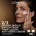 L'Oreal Paris Age Perfect Anti-Aging Midnight Cream, Face Moisturizer with Shea Butter to Reduce Wrinkles and Firm Skin, 1.7oz + Serum Sample