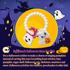 BIGSPINACH Halloween Baby Teether Toy, Ghost Silicone Teething Ring Gift