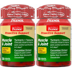 Tylenol Proactive Support Muscle & Joint Supplements + Stress, 30 ct | Drug-Free, Tamarind + Turmeric Supplement, Sceletium Extract, Improves Joint Comfort & Flexibility
