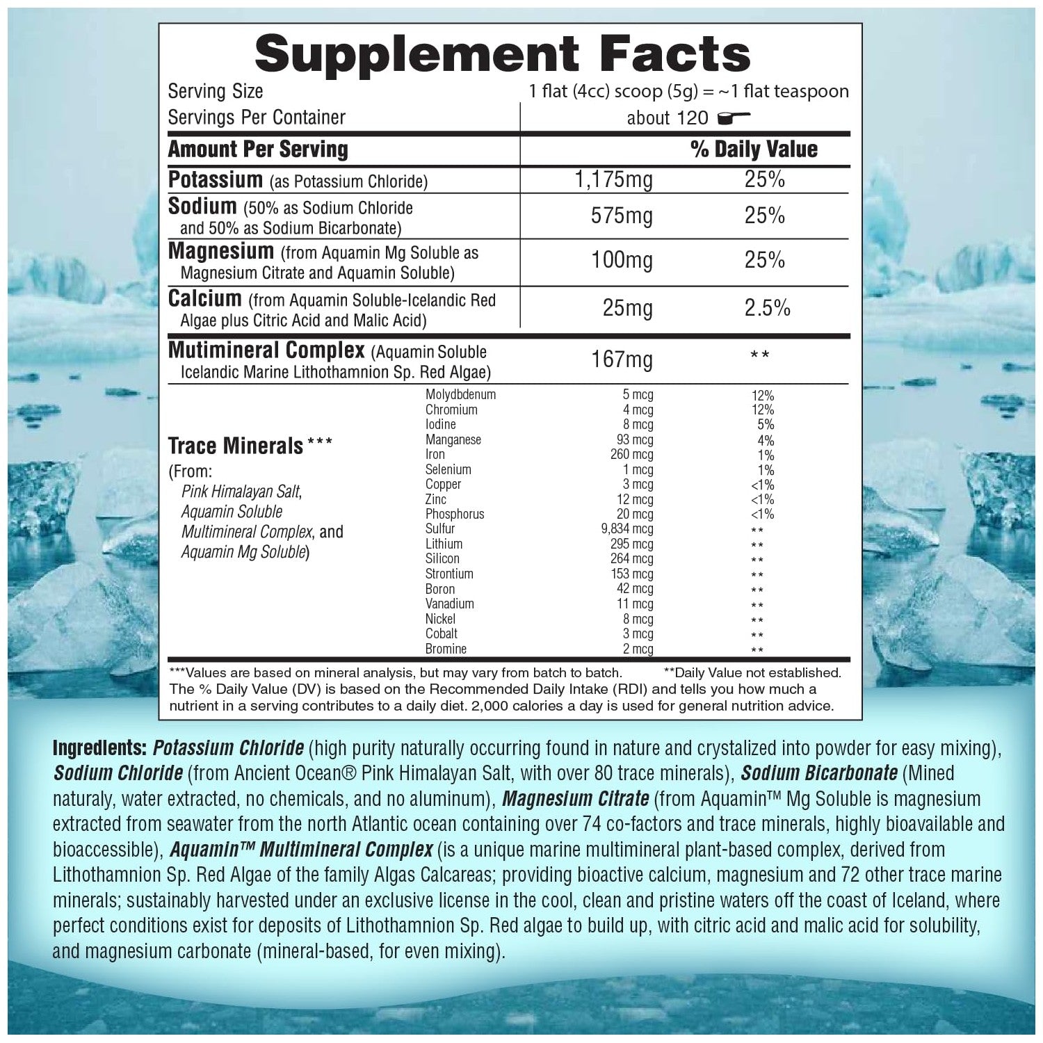 Fast Lyte Fasting Electrolyte Supplement Powder | No Sugar Unflavored Raw Electrolytes | 25% RDI Magnesium and Potassium with Trace Minerals | Carnivore & Keto Friendly | Sugar Free Fasting Salts