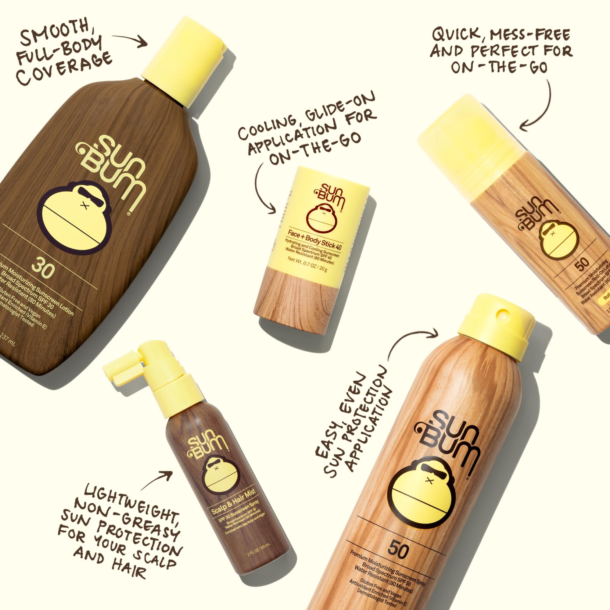 Sun Bum SPF 30 Sunscreen Scalp and Hair Mist Spray - 2 oz | Broad Spectrum with Vitamin E, Vegan, Hawaii Act 104 Compliant (Made without Octinoxate & Oxybenzone)