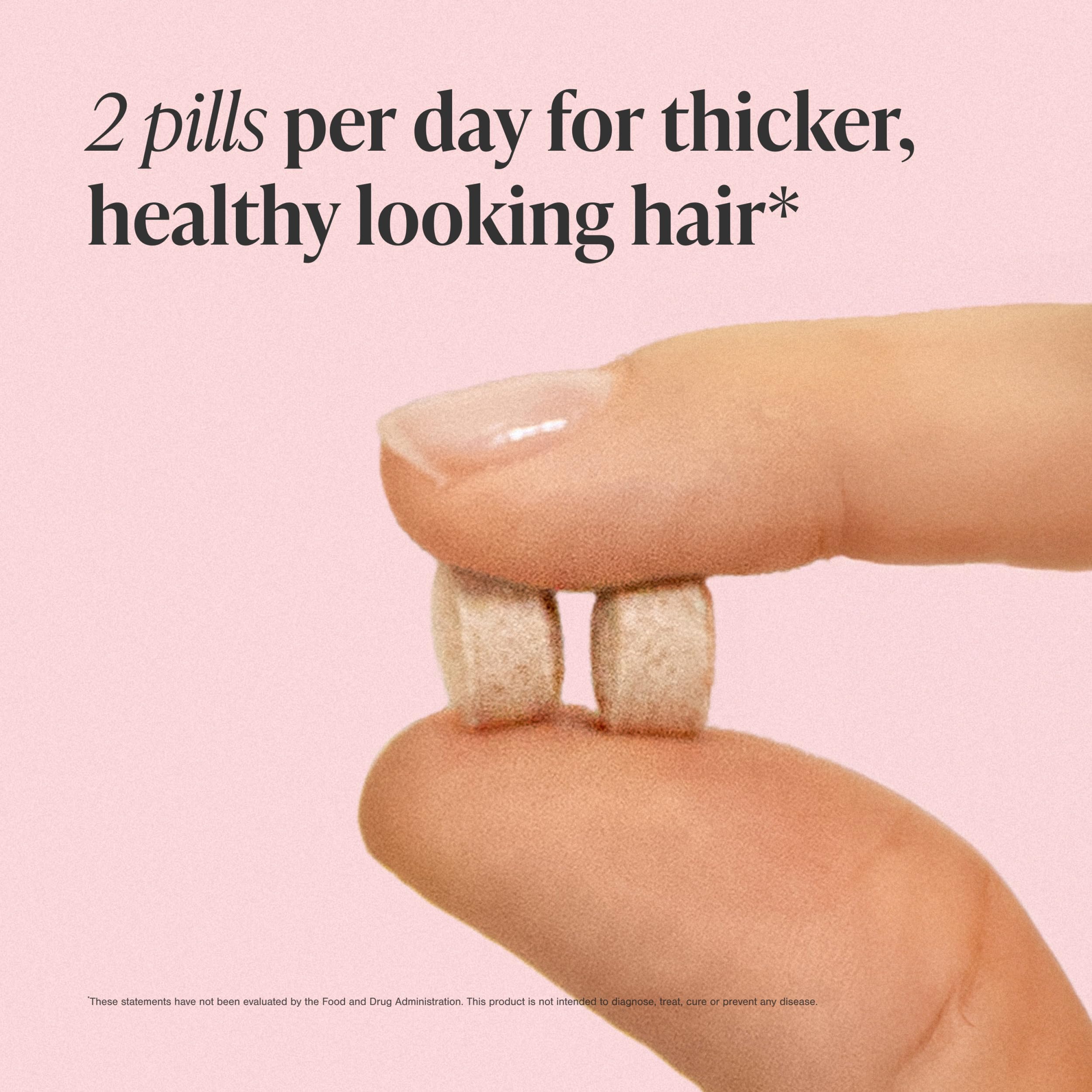 Viviscal Hair Growth Supplements for Women, 60 Tablets, 1 Month | For Thicker & Fuller Hair, Thinning Hair Support, Biotin & Marine Collagen, Drug-Free
