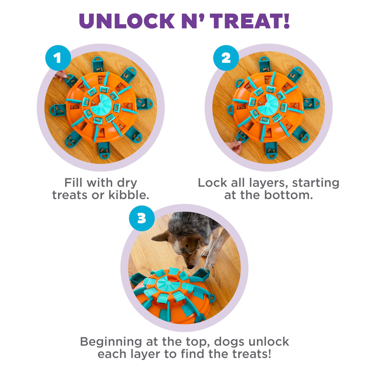 Outward Hound Nina Ottosson Tower of Treats Dog Toy Treat Puzzle, 12.5"