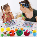 fulasiteu 2500PCS Googly Eyes, 48 Styles Googly Eyes Self Adhesive for Crafts, Multi Colors and Sizes Wiggle Eyes for DIY Art Projects Craft Supplies