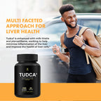 HUMANX TUDCA+ 1000mg Bile Salts Liver Support Supplement, Liver and Gallbladder Cleanse Supplement - Vegan, Non GMO - USA Made Easy to Swallow Capsules - Tauroursodeoxycholic Acid Supplements