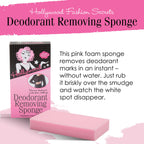 Hollywood Fashion Secrets Reusable Deodorant Removing Sponge, Stain Eraser