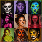 UCANBE Athena Basic Face Body Paint Palette 12 Colors Oil-Based SFX Kit