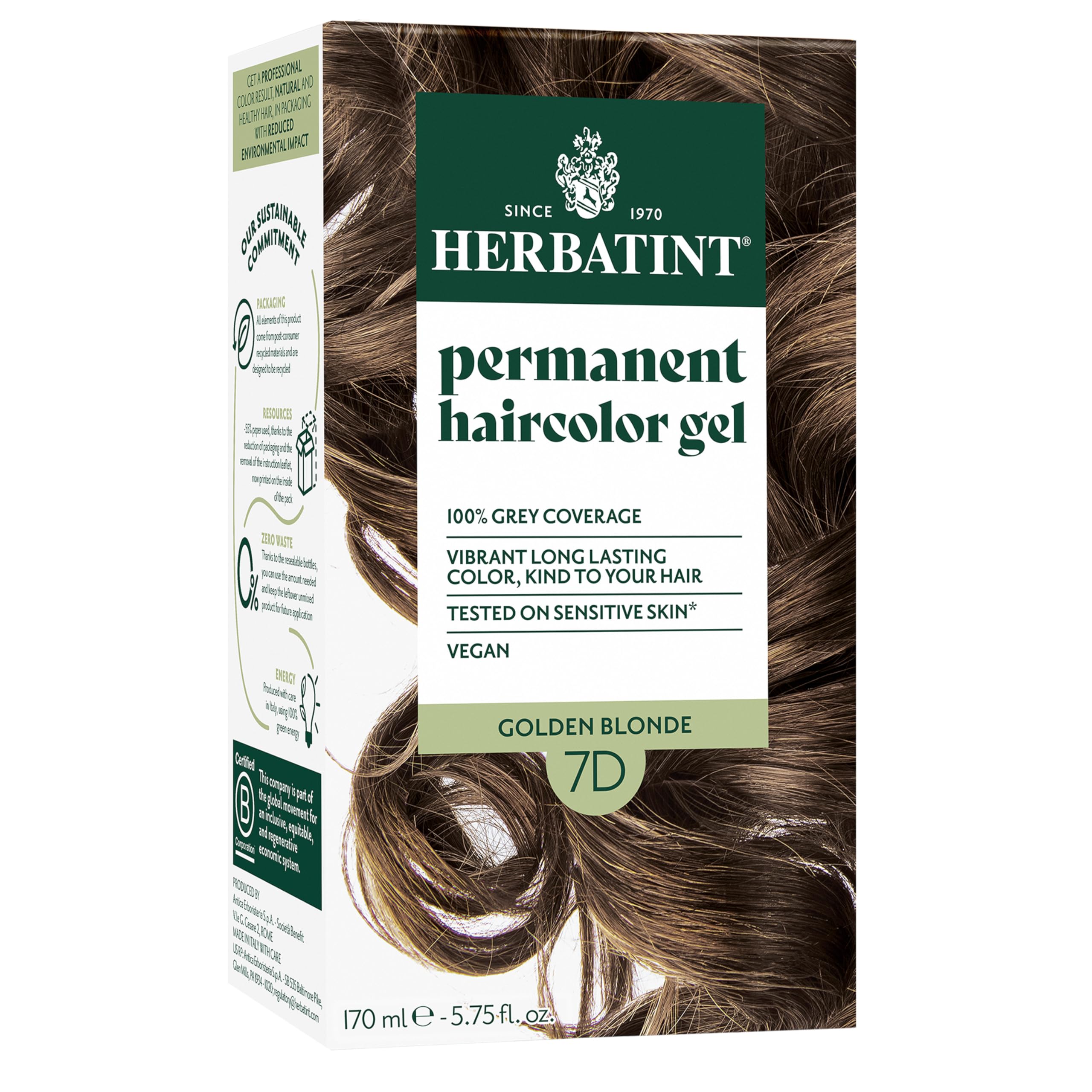 Buy now Herbatint Permanent Hair Dye For Women - 4N Chestnut - For Up To 100% Gray Coverage of Resistant Gray Hair - Ammonia-Free, Alcohol-Free & Vegan - Salon Influenced Hair color 5.75 fl oz at indiglob india