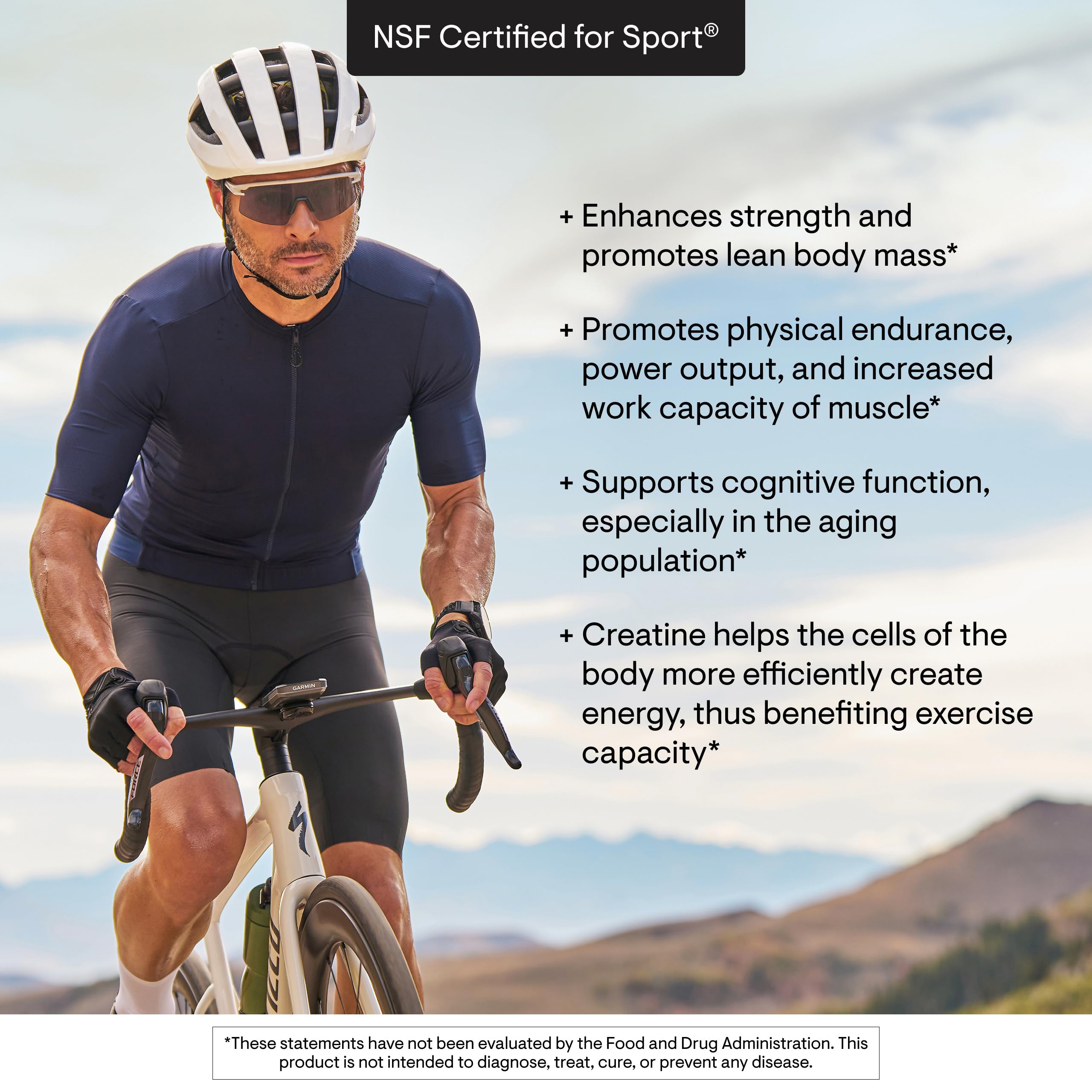 THORNE Creatine, Micronized Creatine Monohydrate Powder, 90 Servings | Supports Lean Muscle Mass, Endurance & Cognitive Function*, Unflavored, 5 g per Serving, NSF Certified for Sport