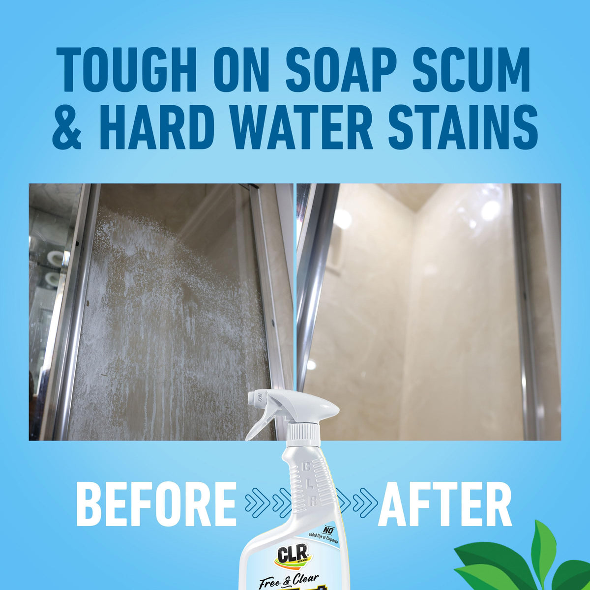 CLR Brands Brilliant Bath Bathroom Cleaner Spray Free & Clear, 26 oz.