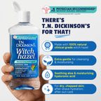 T.N. Dickinson's Witch Hazel Moisturizing Astringent | Alcohol Free | 16 Oz | 100% Natural Witch Hazel Calms, Nourishes & Hydrates Skin; for Face & Body