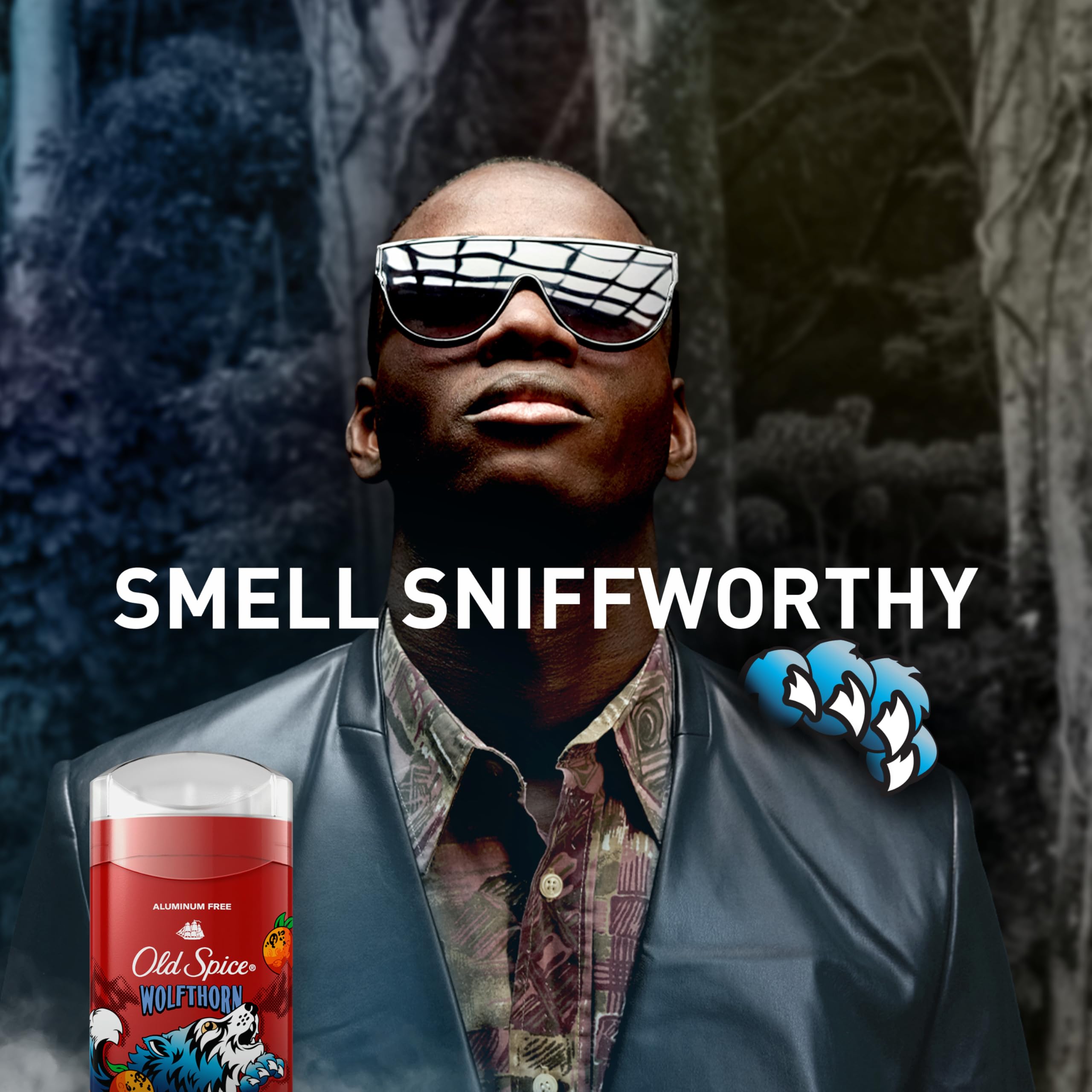 Old Spice Aluminum Free Deodorant for Men, 24/7 Long-Lasting Freshness & Scent, Long Lasting Protection to Help Fight Odors, Legendary Fragrance, Wolfthorn Sweet Citrus Scent, 3 oz (Pack of 2)