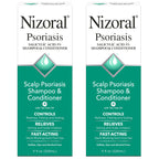 Nizoral Psoriasis Shampoo & Conditioner, 11 Oz, Gentle Scalp Treatment | Relieves Itching and Flaking, Redness and Scaling Effective Scalp Psoriasis Shampoo with Salicylic Acid and Tea Tree Oil