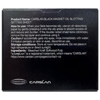 CARSLAN Makeup Blotting Paper with Powder, Keeps Makeup Fresh All Day | Black Magnet Blotting Sheet For Oily & Combination Skin, Compact with Puff & Mirror, 450 Sheets + 8 Refill Adhesive Pads