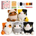 MAGIMUSE Crochet Kit for Beginners, 5 Cat Crochet Amigurumi Craft Kit