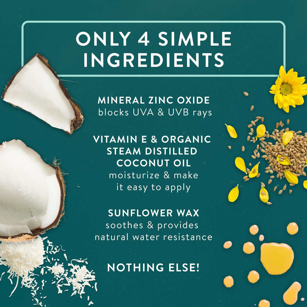 Badger Mineral Daily Sunscreen SPF 30, Zinc Oxide, Organic, 4 oz (2-Pack) | Lightweight, No White Cast, Moisturizing, Organic, Reef Safe, Vegan Unscented, Daily mineral sunscreen, Easy apply sunscreen