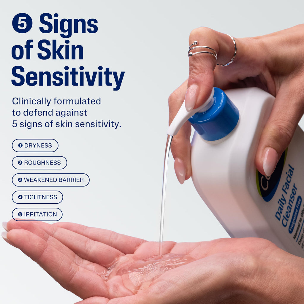 Cetaphil Daily Facial Cleanser, Oily & Combination Skin, 16oz | Fragrance-Free, Soap-Free, Hypoallergenic, Sensitive To Oily Skin, Combination Skin, Dermatologist Recommended