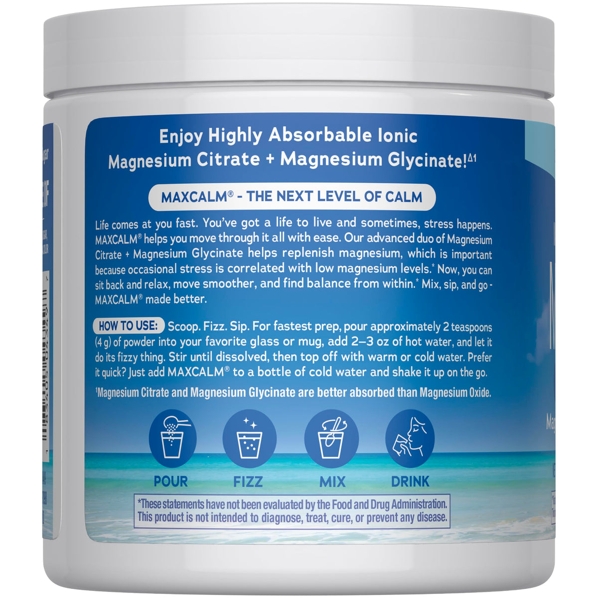 Natural Vitality MaxCalm Magnesium Powder