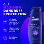 Head & Shoulders Clinical Strength Advanced Oil Control Anti-Dandruff Shampoo Twin Pack, 1% Selenium Sulfide, 13.5 fl oz Each