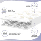 Dream On Me Twilight 2-in-1 Breathable Spring Coil Crib & Toddler Mattress