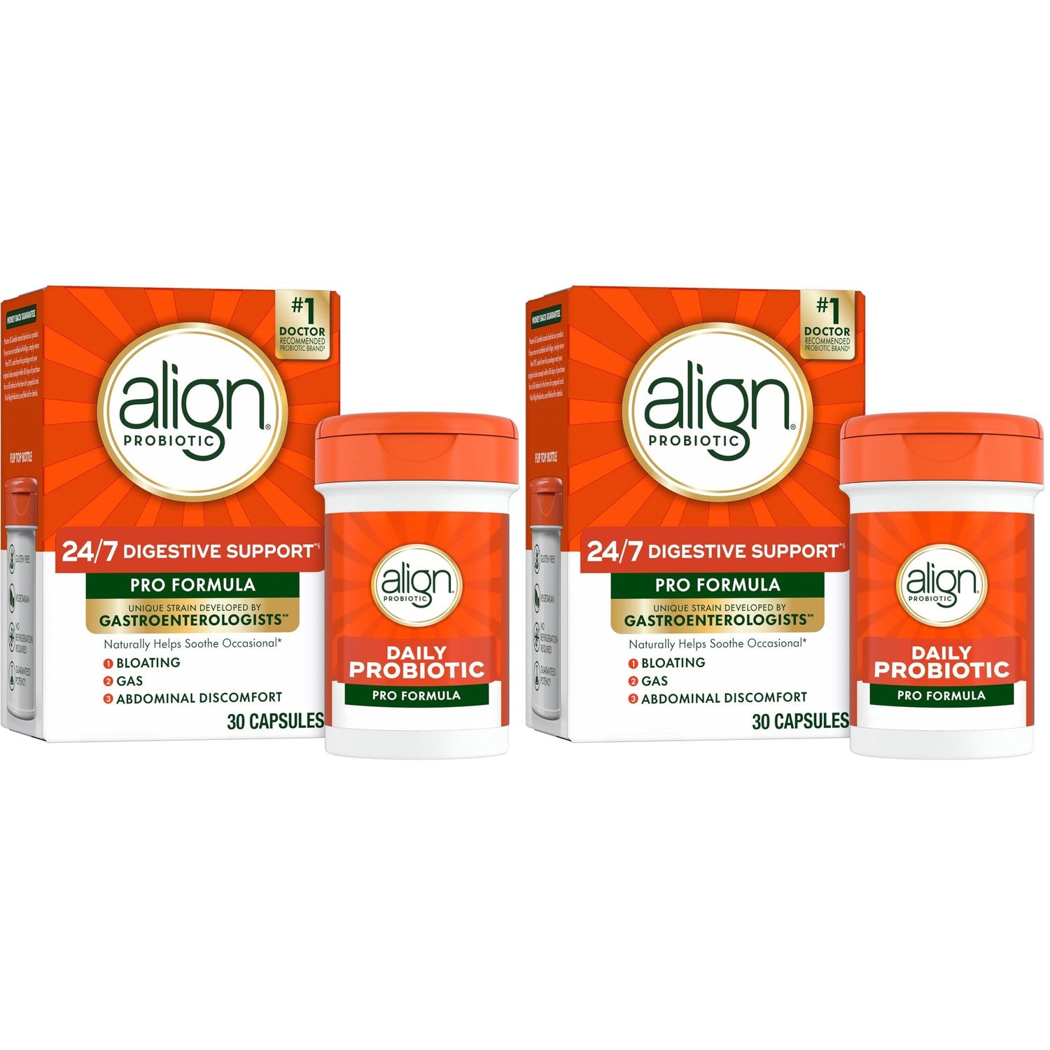 Align Probiotic, Pro Formula, Probiotics for Women and Men, Probiotics for Digestive Health, Men and Womens Probiotic Capsules Help Relieve Occasional Bloating & Gas*, 30 Capsules