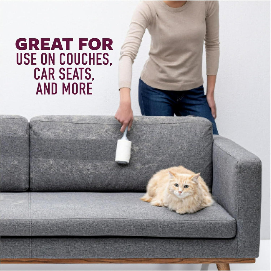 Buy now Scotch-Brite Pet Hair Pickup Extra Sticky Lint Roller, Designed for Removing Fur + Fluff on Couches, Clothes, Dog and Cat Beds, & More, 1 Pack, 95 Easy-Tear Adhesive Sheets Total at indiglob india