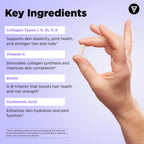Vital Vitamins Multi Collagen Complex Plus Biotin, Hyaluronic Acid & VIT. C | Hair, Skin, & Nails Supplements for Women and Men, 5 Collagen Types I II III V & X, 150 Capsules
