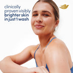 Dove Exfoliating Body Wash Glow Recharge Energizes & illuminates 18.5 oz | For everyday shower care, Helps illuminate and refine skin, With 3% brightening serum