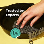 The Ringer - The Original Stainless Steel Cast Iron Cleaner, Patented XL 8x6 Inch Design