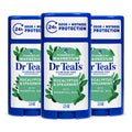 Dr Teal's Aluminum-Free Deodorant, Eucalyptus & Spearmint with Essential Oils, 2.5 oz (Pack of 3)