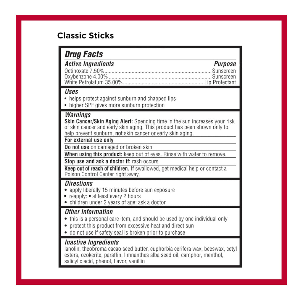 Carmex Classic Medicated Lip Balm Pack, Lip Moisturizer for Chapped Lips, 9-Count Variety Pack Bag (2 Tubes, 7 Sticks)