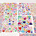 Gem Stickers, 5154Pcs Self-Adhesive Gems for Kids Crafts Scrapbook Supplies