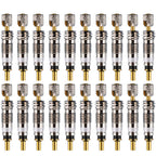 20 Pieces Presta Valve Core Replacement, Brass Tubeless for Road MTB Bike