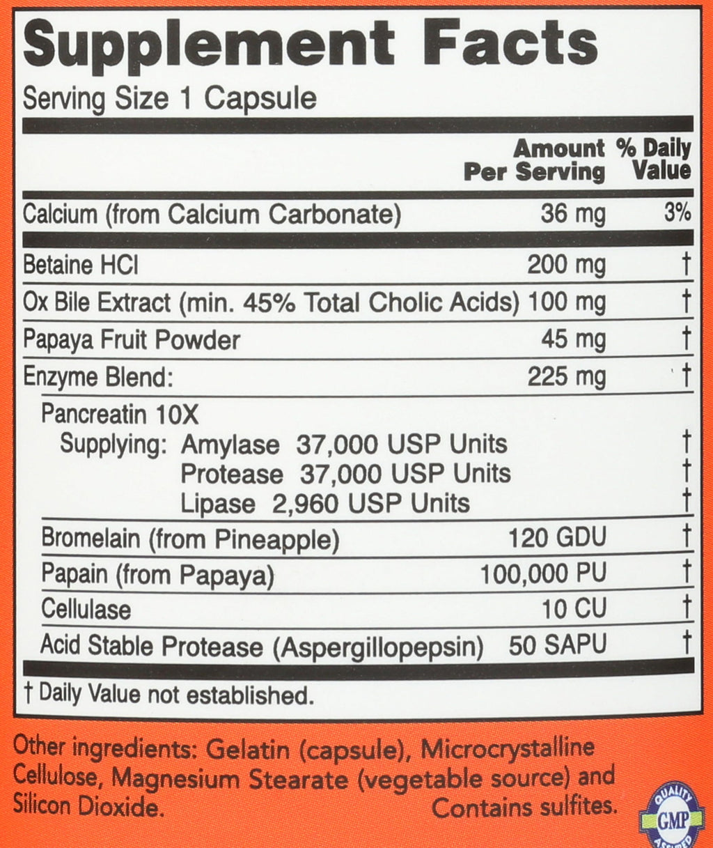 Buy now Now Foods Super Enzymes - 90 Capsules at indiglob india