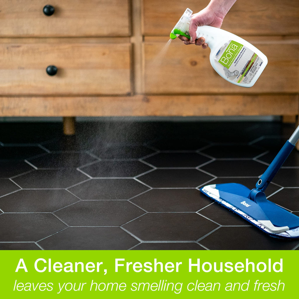 Buy now Bona PowerPlus Multi-Surface Floor Deep Cleaner Spray - 32 fl oz - Refillable - Antibacterial Floor Cleaning Solution for Stone, Tile, Laminate, and Vinyl Floors at indiglob india