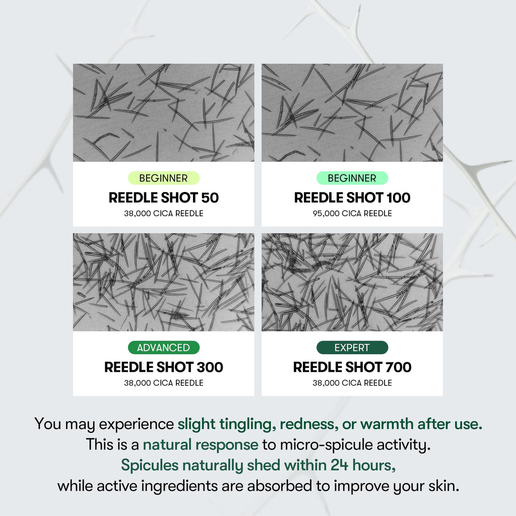 VT COSMETICS CICA Reedle Shot 100 Microneedling Serum | Spicule, Pore Care & Exfoliation, Exosome, Centella Asiatica for Glass Skin, Skin Texture
