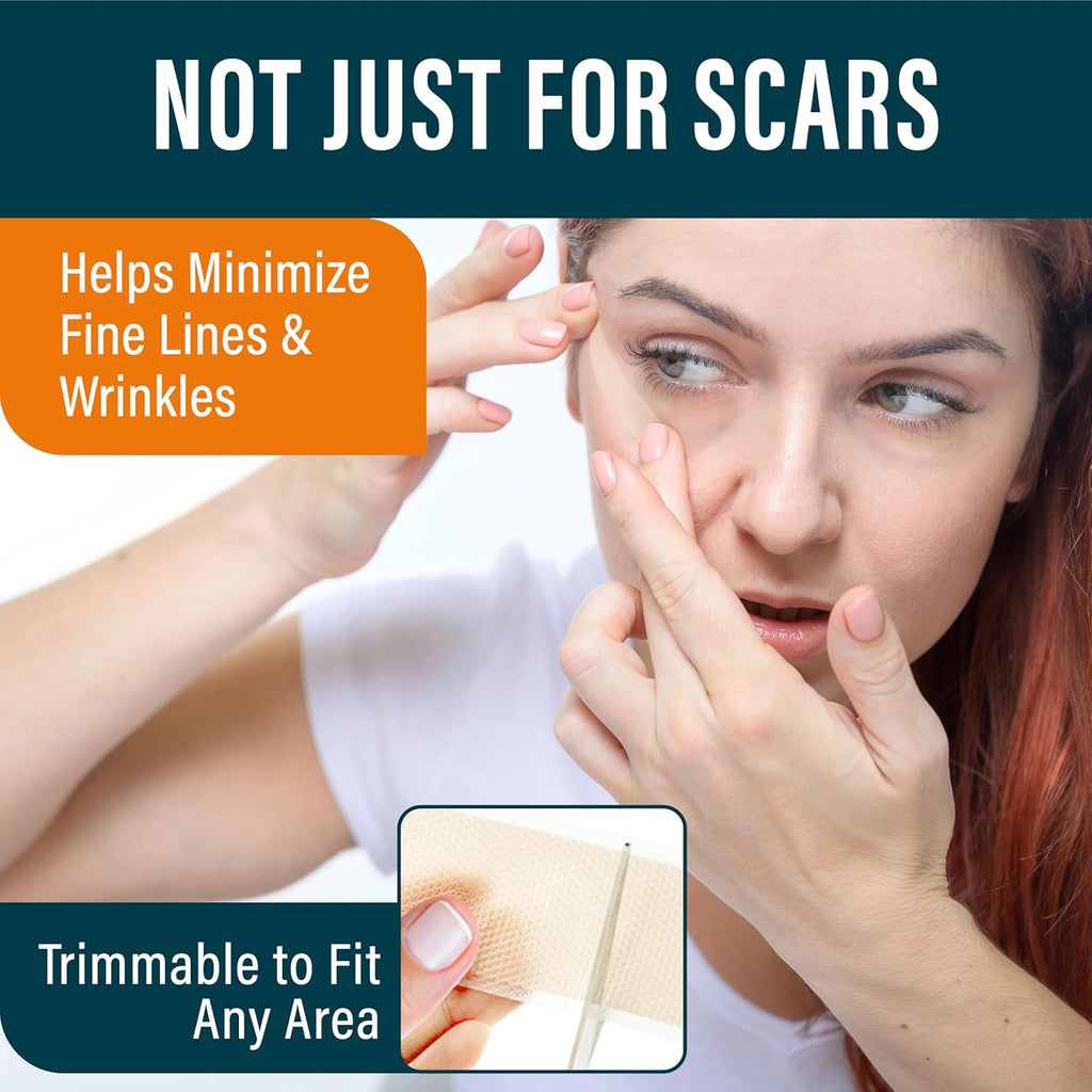 Buy now NUVADERMIS Silicone Scar Sheets - Extra Long Scar Sheets for C-Section, Tummy Tuck, Keloid, and Surgical Scars - Reusable Medical Grade Silicone Scar Sheets - Pack of 4 - Light Tone at indiglob india
