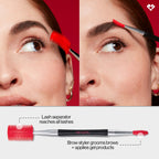 Buy now Revlon Lash & Brow Styling Tool, Dual Ended Eyelash Separator & Eyebrow Brush Spoolie, Works with Mascara & Brow Makeup, 1 count at indiglob india