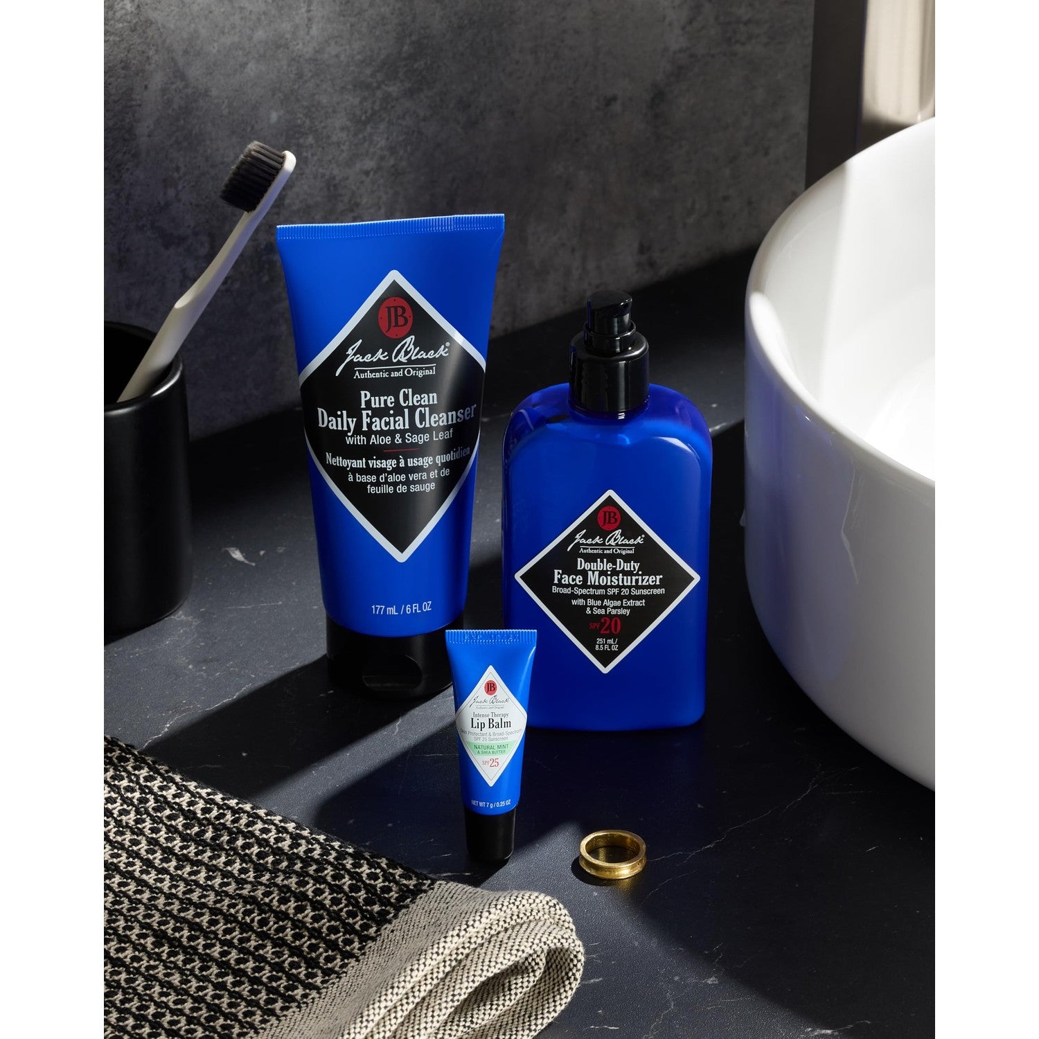 Buy now Jack Black Intense Therapy Lip Balm, 0.25-Oz. – SPF 25 Sun Protection, Lip Moisturizer, Hydrating Lip Balm with SPF, Lip Sunscreen at indiglob india