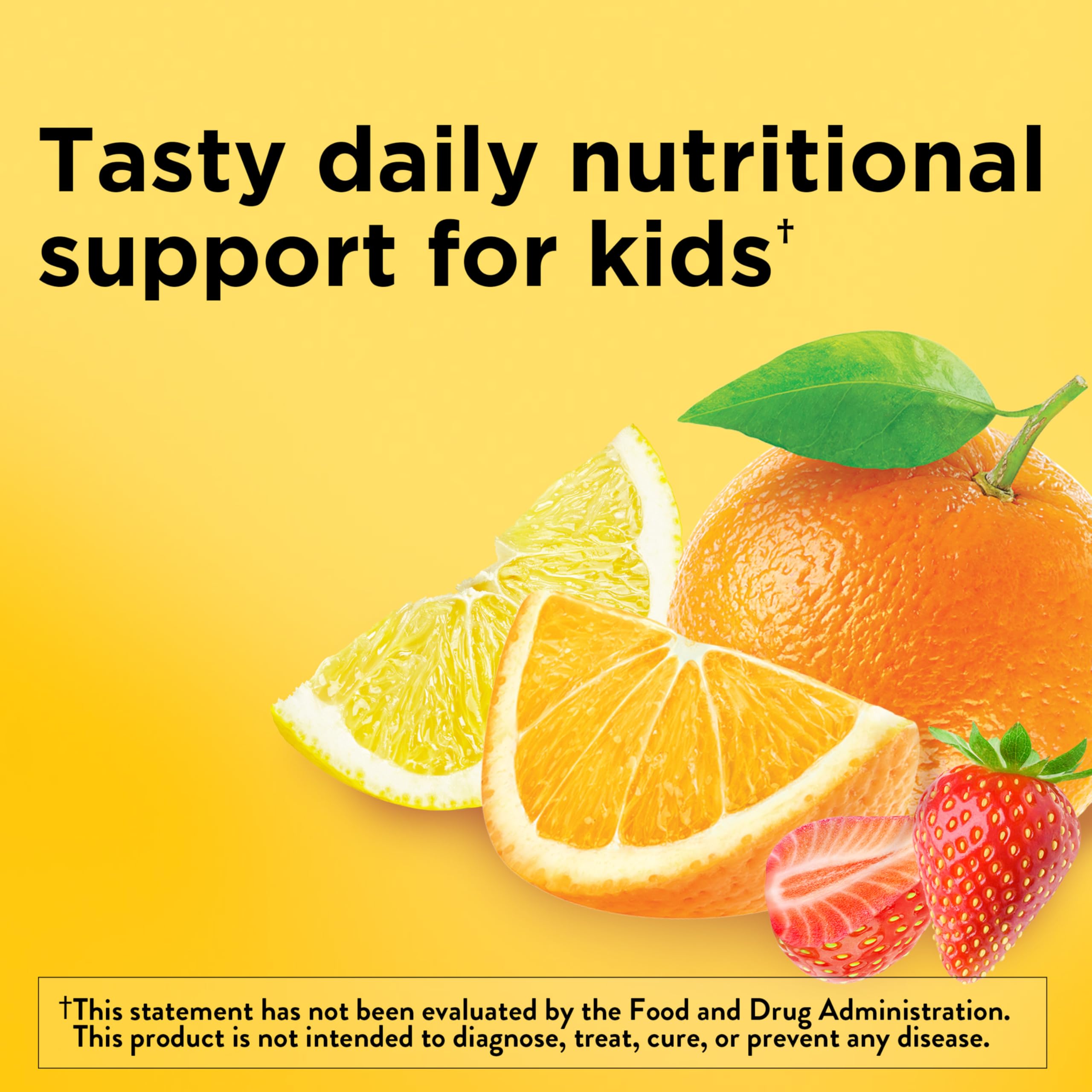 Nature Made Kids First Multivitamin with Omega-3, 70 Gummies | Kids Gummy Multivitamins with Vitamins and Minerals for Daily Nutritional Support, Strawberry, Lemon & Orange Flavors