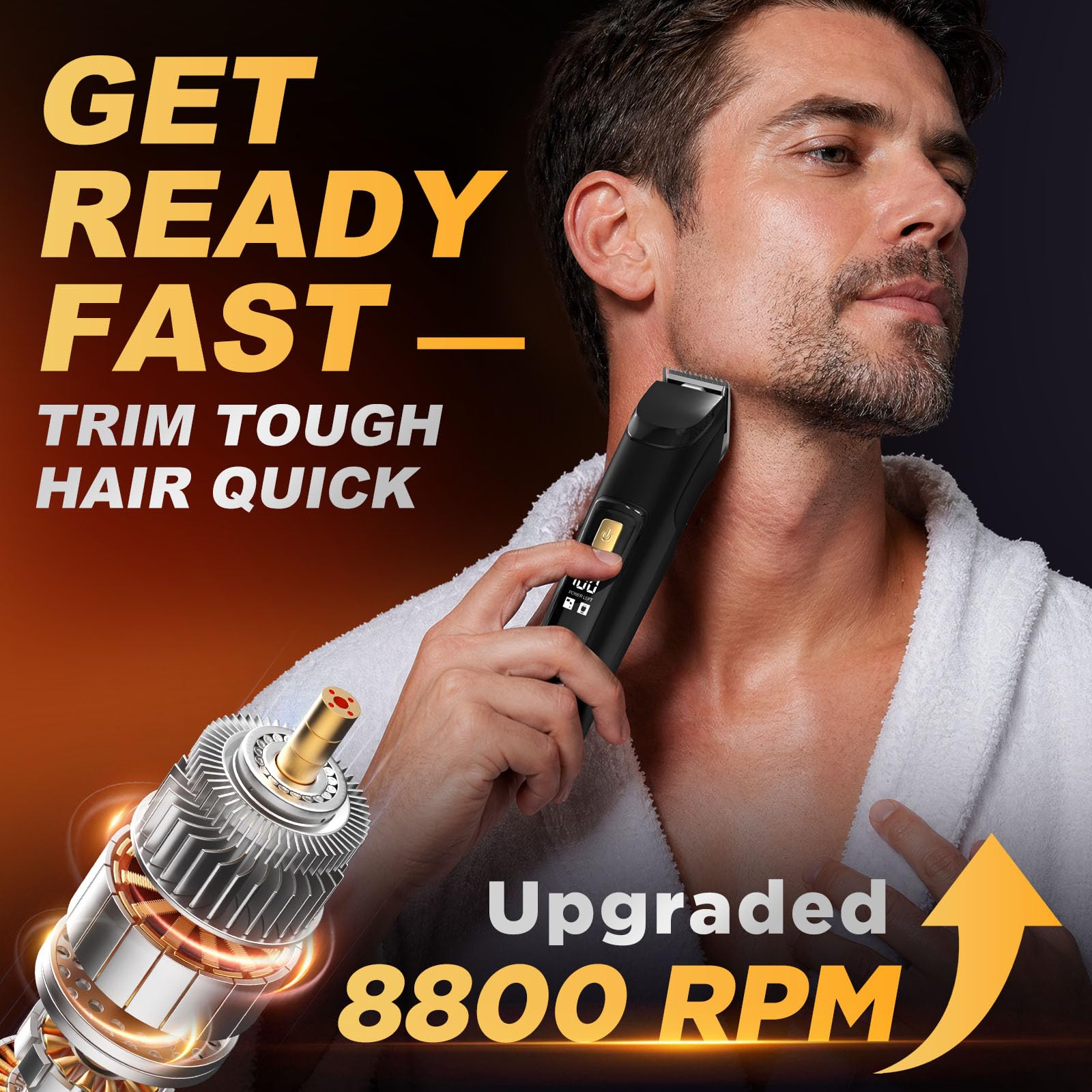 Beard Trimmer for Men, Cordless 18-in-1 Electric Razor & Hair Clipper,Gifts | Waterproof Mustache Grooming Kit, Rechargeable Beard Hair Nose Ear & Body Trimmer, Face Shaver, gift for men,husband & father