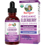 MARYRUTH'S Organic Elderberry Liquid Drops for Adults & Kids, Immunity, 1oz | 150mg Elderberry Extract, Sugar Free, Vegan, Non-GMO