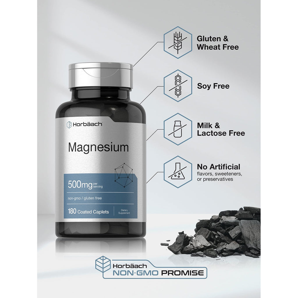Horbäach Magnesium 500mg | 180 Caplets